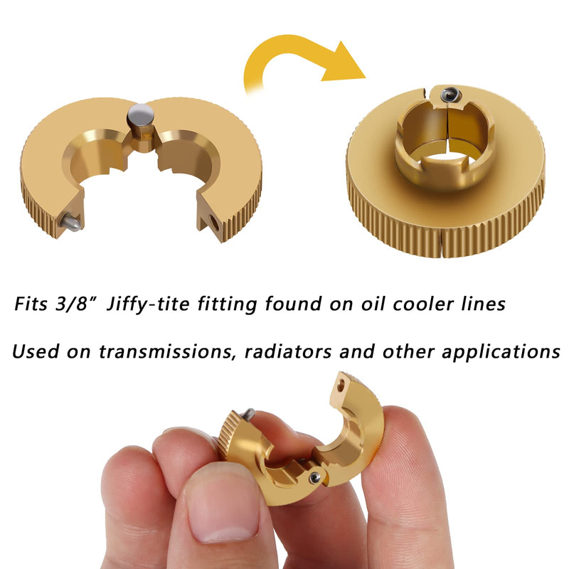 22930 3/8" Low Profile Disconnect Tool Compatible with 3/8 inches Jiffy-tite Fitting Found on Oil Cooler Lines for Transmissions, Radiators and Other Applications