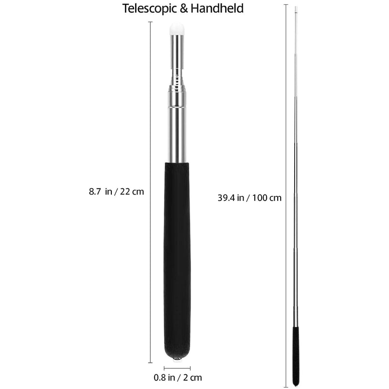 3 Pcs Telescopic Teachers Pointer, Retractable Pointer Whiteboard Pointer for Teachers Coach Presenter Classroom, Extends to 39 Inches
