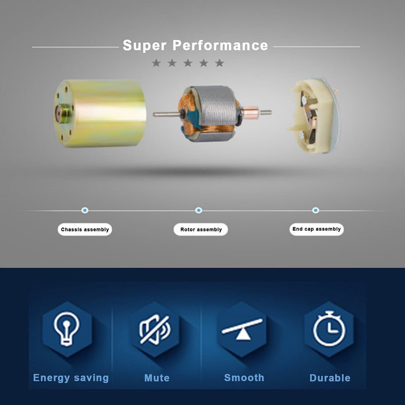 Greartisan DC 12V 300RPM Gear Motor High Torque Electric Micro Speed Reduction Gear Motor Eccentric Output Shaft 37mm Diameter Gear 300 RPM 12 Volt