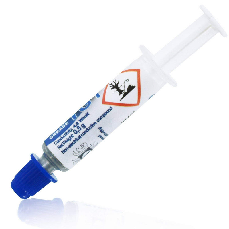 AABCOOLING Thermal Grease 1-0.5g - 4.8W/mK, thermal paste silver for CPU PC cooler fan processor, laptop cooler, water cooling, paste