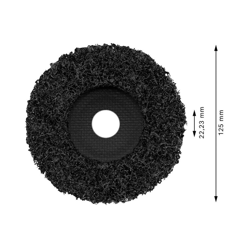 Bosch Professional Cleaning Disc N377 Best for Metal 125 mm, Pack of 1, Black, 2608607633 (Pack of 2) 125mm (Packung mit 2)