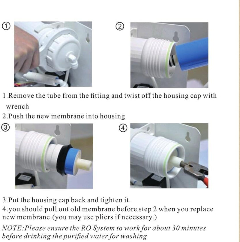 150 GPD Reverse Osmosis RO Replacement Membrane Filter-NSF Certificated (1) 1