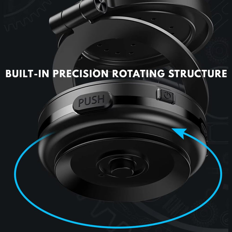 2in1 360 Degree Swivel Automobile Holder Electric Sunction Mount with Wireless Charger Vacuum Absorption Car Phone Holder - 1 Piece Black Black Version 2