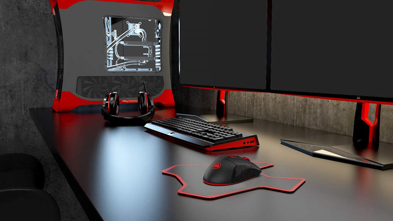 Redragon M690-1 Wireless Gaming Mouse with DPI Shifting, 2 Side Buttons, 2400 DPI, Ergonomic Design, 8 Buttons-Black