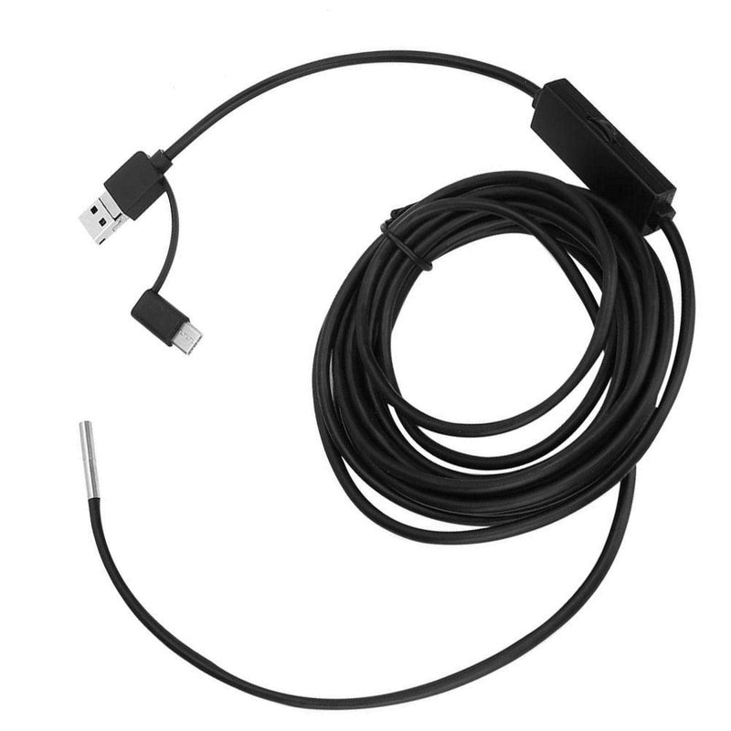 BOROCO 3 in 1 USB Android Endoscope Waterproof Endoscope Type-C USB Mobile Phone 3.9mm Lens High Definition Snake Cable for Smartphone Tablet Device (1m)