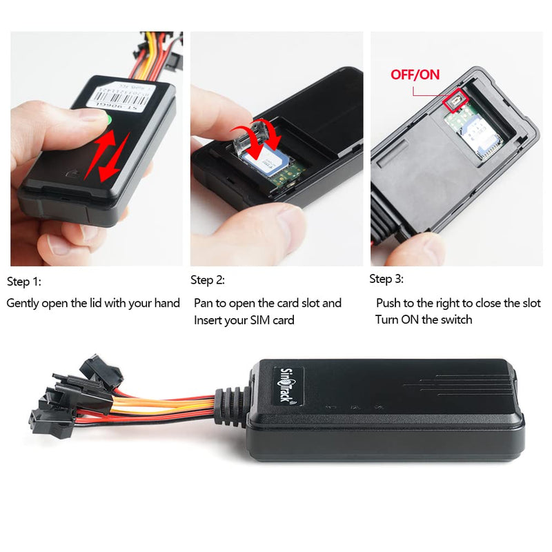 SinoTrack GPS Tracker for Vehicles ST-906L 4G GPS Tracker Anti-Theft Locator Real-Time Hidden Location Device for Car Motorcycle Truck Taxi with No Monthly Fee Tracking System
