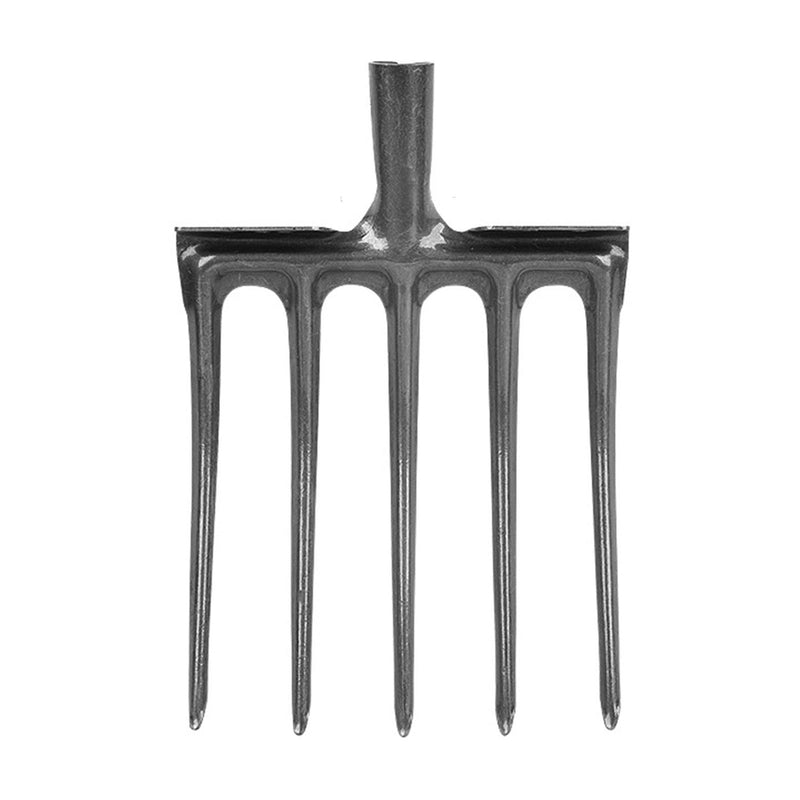 Digging Fork High Carbon Steel Garden Fork Anti Breakage Garden Digging Spading Fork for Farms Ranches (5 Tine)