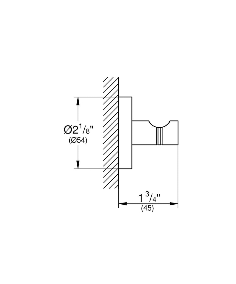 Grohe Essentials Robe Hook in Brushed Nickel InfinityFinish(TM) Brushed Nickel Infinity