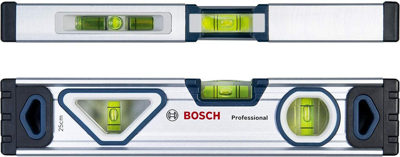 Bosch Professional spirit level 25 cm with magnet system (readable from all sides, aluminum housing, robust end caps) Amazon Exclusive