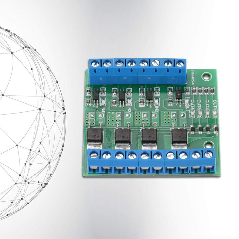 Digital Amplifier Amplifier Board PWM 3-20V to 3.7-27VDC 10A 4 Channel Driver Module PLC Amplifier Board