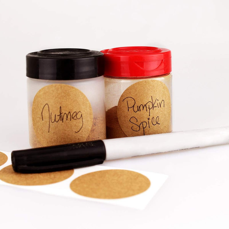 ChromaLabel 1.50 Inch Kraft Dot Labels, 500 Roll 1-1/2" Diameter