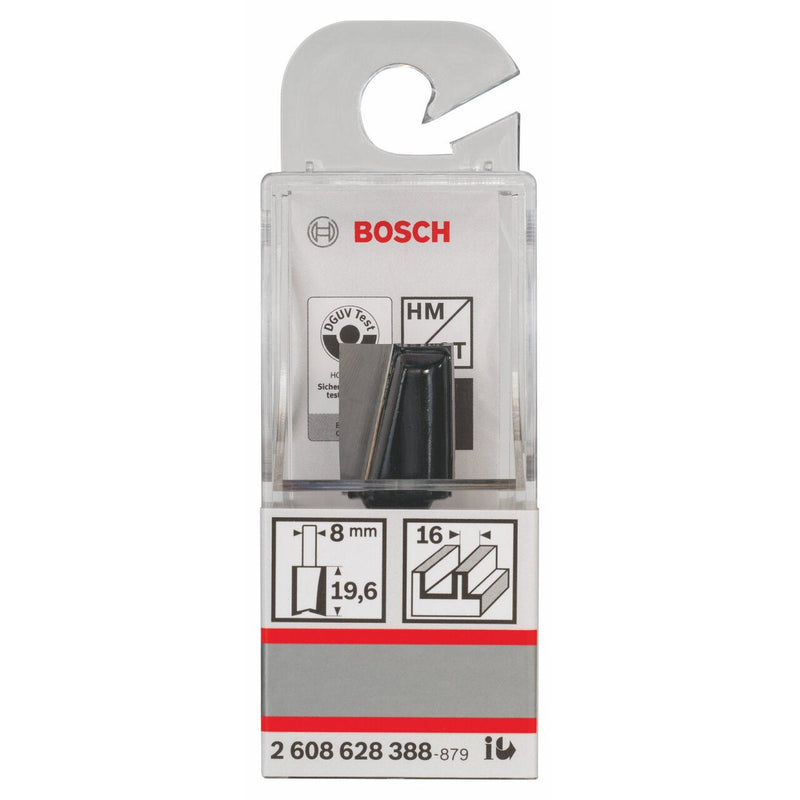 Bosch Accessories Bosch Professional Groove Cutter Standard for Wood (for wood, Ø 16 mm, working length 20 mm, accessories hand router) 8 mm L 19.58 mm