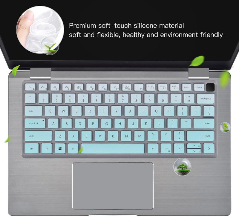 Keyboard Cover for Dell Latitude 3440 5440 5430 5431 5420 14", Dell Latitude 14" 7440 7430 7420 7410, Dell Latitude 14" 9420 9430, Dell Latitude 9520 9510 7520 15.6" 2023 2022 Keyboard Skin,Ombre Mint Ombre Mint