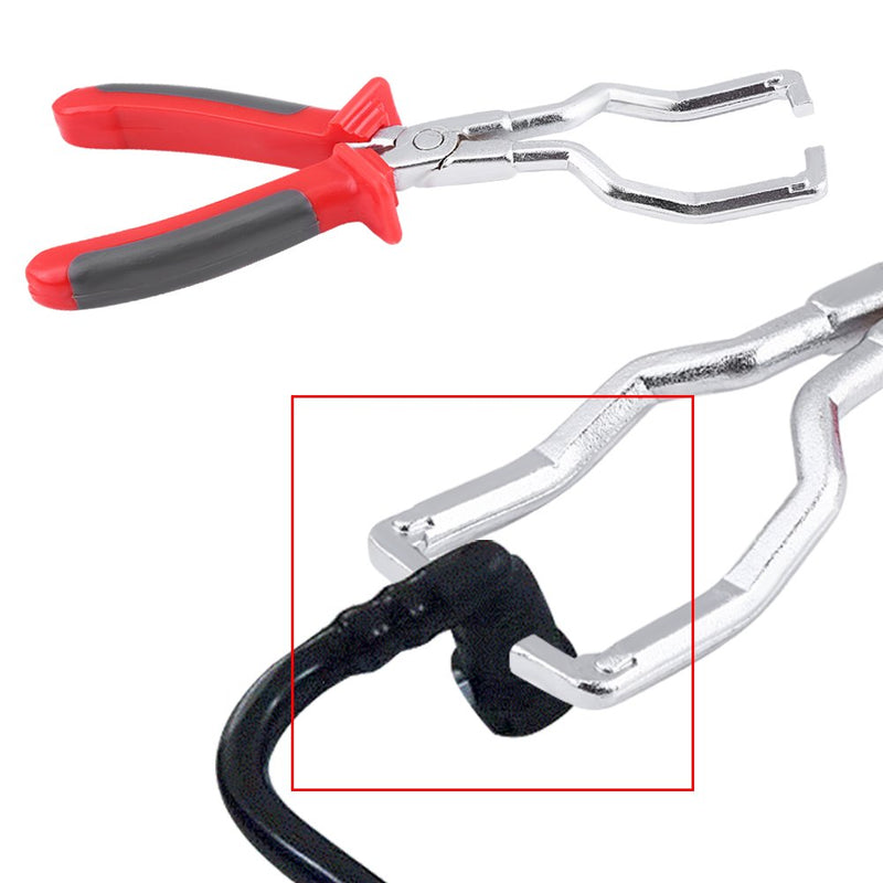 Keenso Car Fuel Line Pliers, 45# Steel Fuel Line Petrol Hose Inline Fuel Filter Clamp Removal Tool