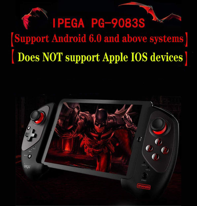 ipega-PG-9083S Wireless Phone Joystick Game Controller Mobile for Samsung Galaxy S10/S10+ /S20 S20+5G/Huawei P40 Pro P30 P30 Pro Mate Android Mobile Smartphone Tablet (Android 6.0 Higher System)