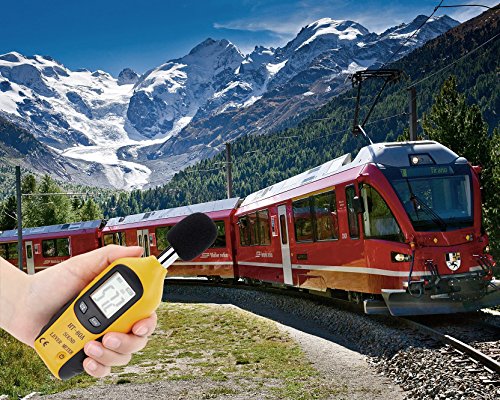 Mengshen Digital Sound Level Meter, Portable Sound Level Meter Range 30 dBA ~ 130 dBA (9V Battery Included)