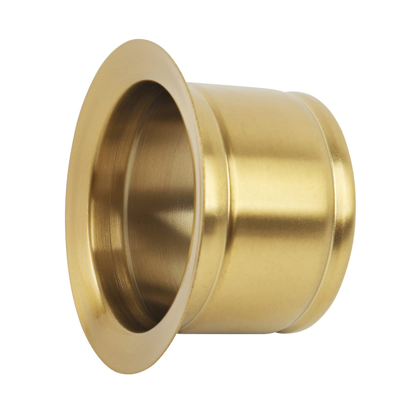 LQS Extended Sink Flange, Deep Garbage Disposal Sinks Flange for Kitchen Sinks, Fit for 3-1/2 Inch Standard Sink Drain Hole, Deep Sink Flange (Golden) Golden