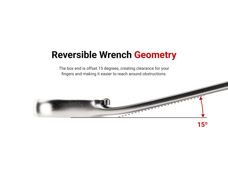 TEKTON 24 mm Reversible 12-Point Ratcheting Combination Wrench | WRC23424 Metric