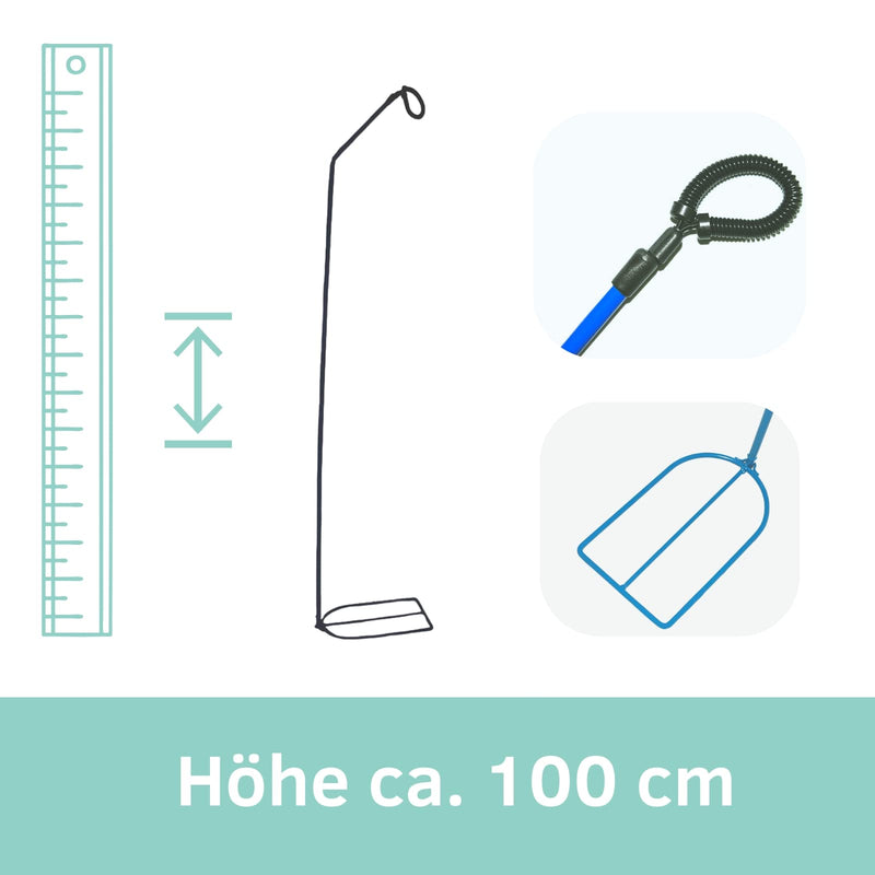 oxyhero basic CPAP hose holder - height approx. 100 cm - prevents the hose from tangling and pulling on the CPAP mask - robust - lightweight - for travel and at home