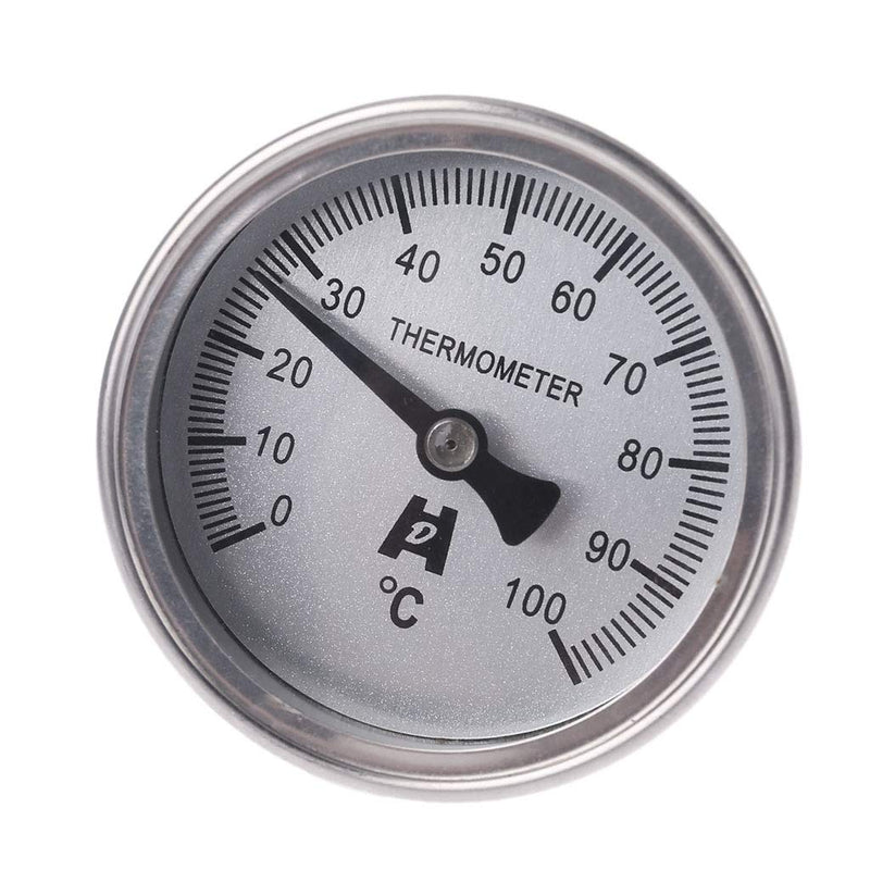 GUMEI Bimetal Stainless Steel Thermometer 1/4PT Thread L=100mm 0~50~300 ? WSS-303