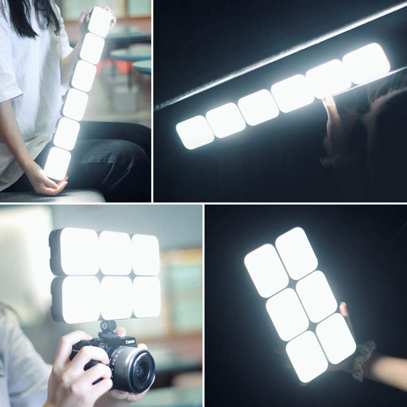 2 Pack VIJIM VL100C Bi-Color LED Video Light on Camera,Mini Rechargeable 2000mAh LED Camera Lights,CRI95+ Dimmable 2500-6500K Ultra Bright Photo and Video Lighting,LED Fill Lamp VL100C*2
