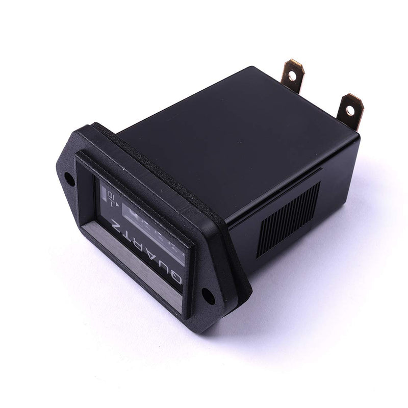 ATOPLEE Mechanical Hour Meter 12v to 36v Truck Tractor Diesel Outboard Engine Hour Meter Rectangular