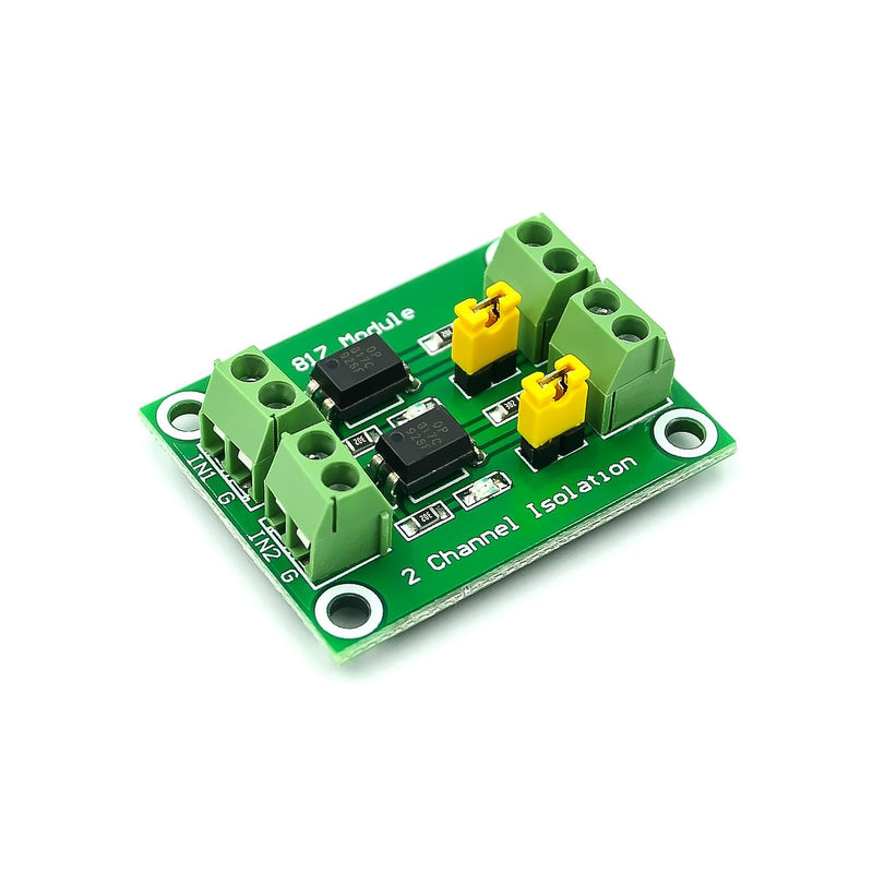 Hailege 2pcs PC817 2-Channel Optocoupler Insulation Module 817 Voltage Insulation Voltage Converter Module 3.6-30V Photoelectric Insulated Module (2/4/8 Channel Optional) 2 channels