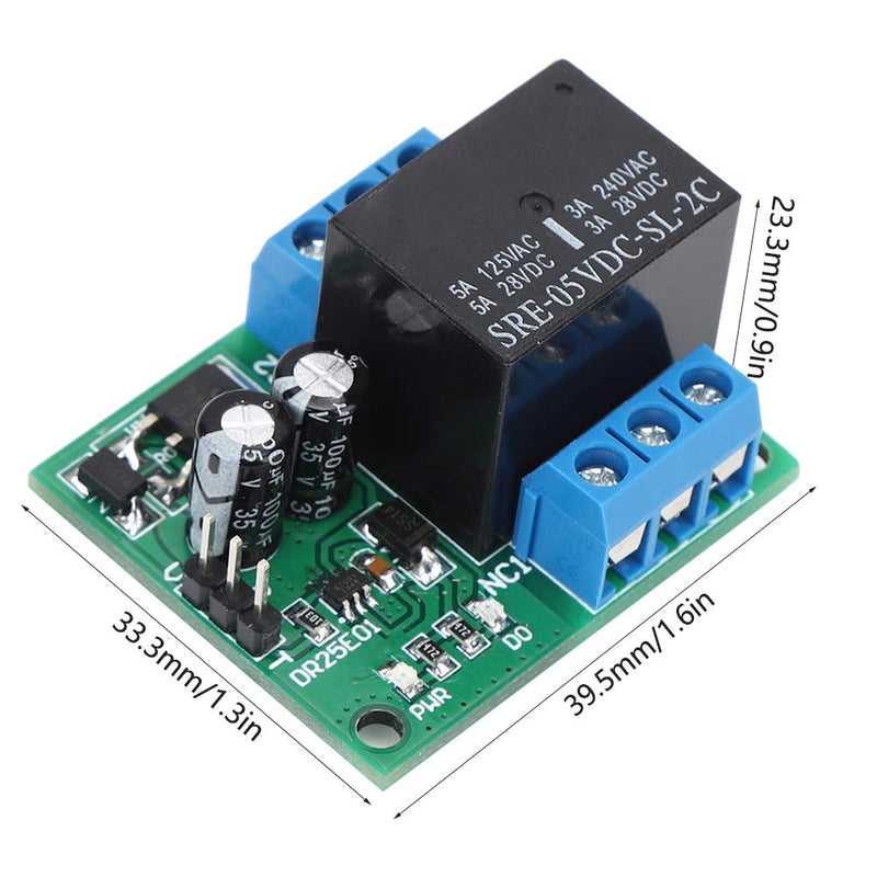 DC 6-24V 5A DPDT Relay Module Switch DR25E01 Stable Double Pole Self-Locking Double Swivel Bistable Relay Board High Safety for LED Motors(DC6-24V) Dc6-24v