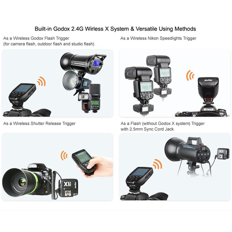 Godox XPro TTL Wireless Trigger,1/8000s High-Speed-Sync,5 Dedicated Group Bottons and 11 Customizable Functions (XPro-N Compatible with Nikon)