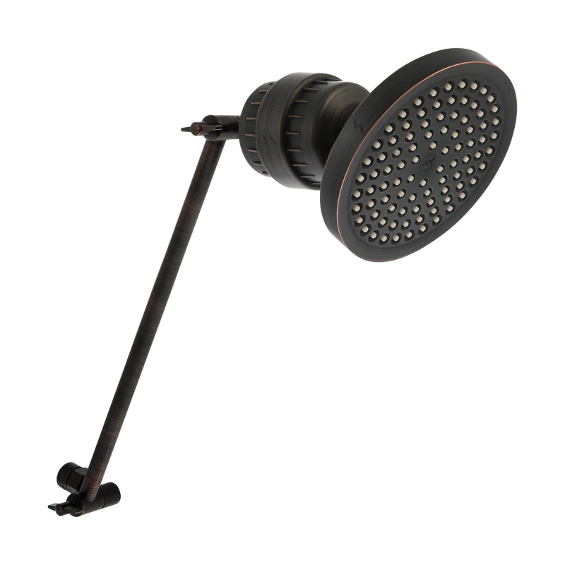SparkPod 16" Solid Brass Shower Head Extension Arm - Flexible Height & Angle Adjustable Shower Arm Extension for Rain Showerheads with Sturdy Lock - Universal Pipe Connection (Oil-Rubbed Bronze) 16 Inch Adjustable 4 - Vintage Oil-Rubbed Bronze