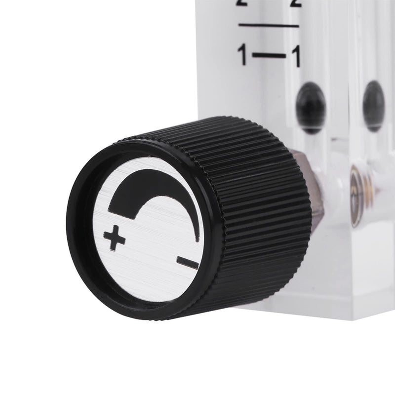 Flow Meter 1-10LPM Flow Meter with Control Valve for Oxygen/Air/Gas Flow Meter 1-10LPM, Default