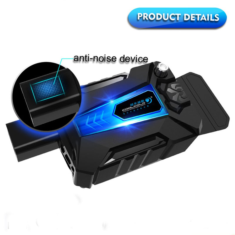 Laptop Cooler ERYUE Cool Cold Portable Low Noise Silent USB Air Extracting Laptop Notebook Cooler Cooling Fan Radiator with Vacuum Fan Four Sleeves for Gaming Daily Use