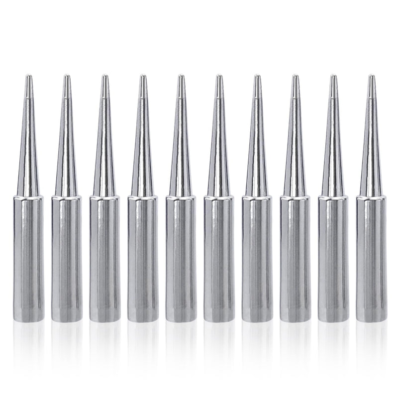 Mesee Pack of 10 Iron Tip Soldering Tips, Tip Solder Soldering Tips, 900M-T-LB Soldering Tips Welding Accessories for Circuit Boards for Hakko, Radio Shack, Tenma, Damping, Quick, Aoyue, Yihua Solder Station