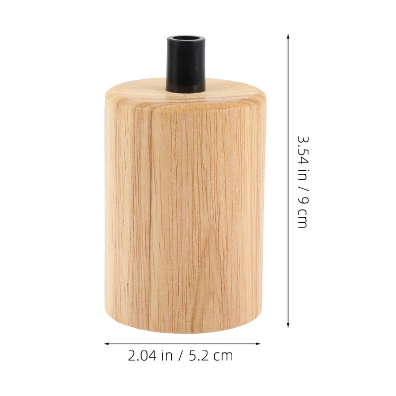Didiseaon Wooden Lamp Holder Vintage Lamp Base Made of Wood and Plastic Durable Stable Install for DIY Pendant Light Living Room Bedroom