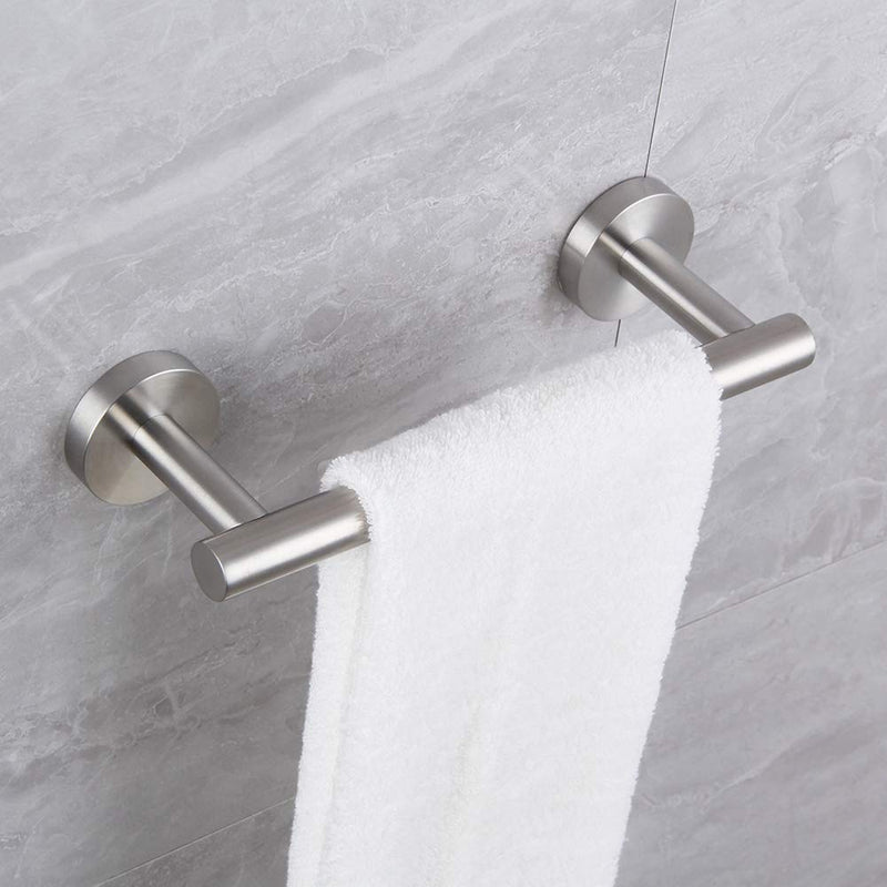 kimzcn 9-Inch Hand Towel Bar SUS304 Stainless Steel Bathroom Towel Holder Kitchen Dish Cloth Hanger RUSTPROOF Wall Mount Brushed Finish