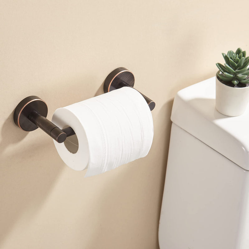 Bronze Toilet Paper Holder Towel Ring,Oil Rubbed Bathroom Hardware Set,Hand Towel Holder Wall Mount Tissue Roll Holder with Double Post Bath Accessories SUS304 Stainless Steel 2pc Oil Rubbed Bronze 2 Pieces