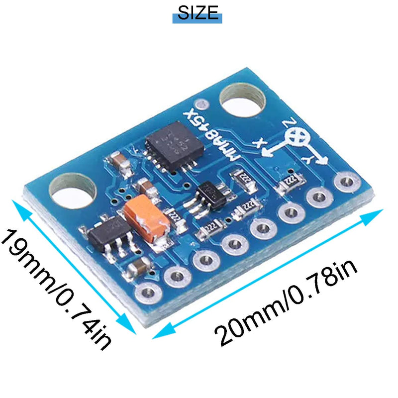 Youmile 4pcs MMA8452 Module Three-Axis Accelerator Accelerometer Sensor Digital Three-Axis Module Tilt Module GY-45
