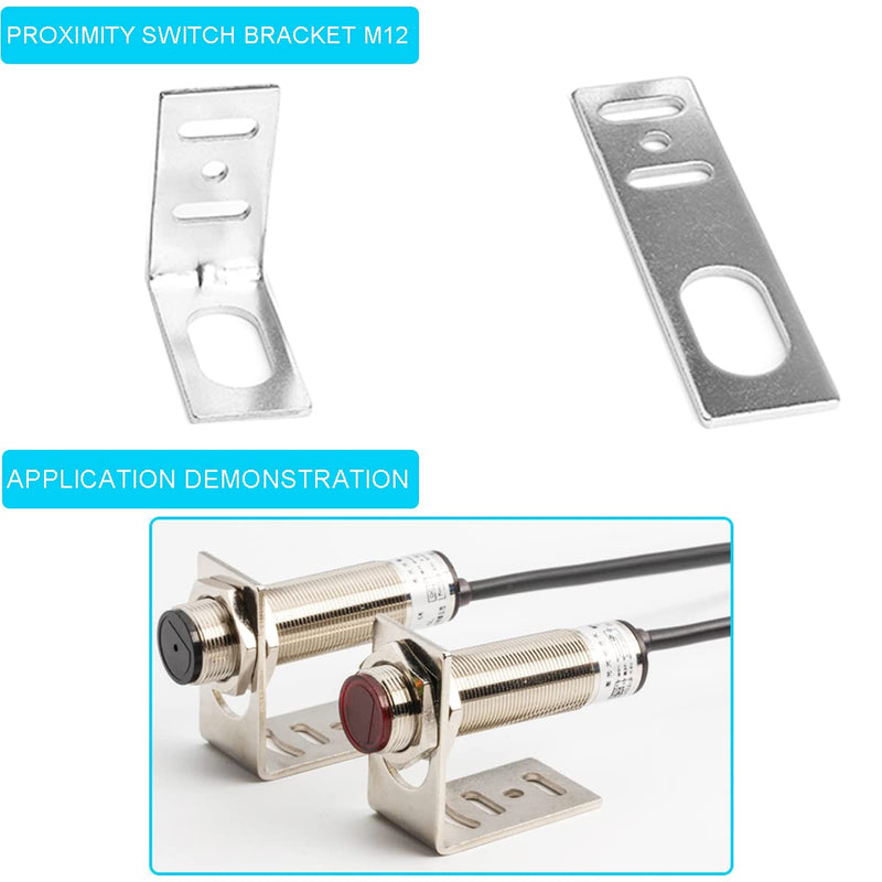 Youmile 2pcs DC5-30V NJK-5002C Hall Sensor Hall Effect Switch Proximity Sensor NPN 3-Wire Normally Open with Magnet Proximity Switch Holder M12