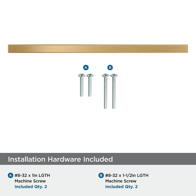 Amerock Cyprus 8-13/16 inch (224 mm) Center-to-Center Champagne Bronze Cabinet Pull, BP26209CZ Single