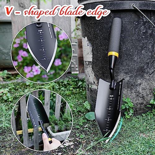 Kemaier Heavy-Duty Garden Trowel and Transplanter Tool Combo