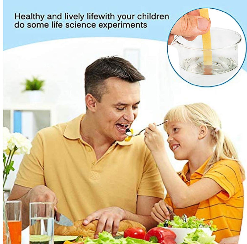 Fontee Pack of 240 pH Indicator Test Strips, 1-14, Litmus Paper - Ideal for testing many everyday substances