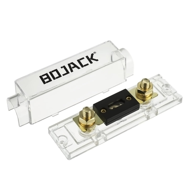 BOJACK 0/2/4 Gauge ANL Fuse Holder and 400 Amp ANL Fuses for 0 2 4 8 Gauge AWG Fuse Block, Fuse Box, Automotive Fuse Holder 400A (Pack of 2)