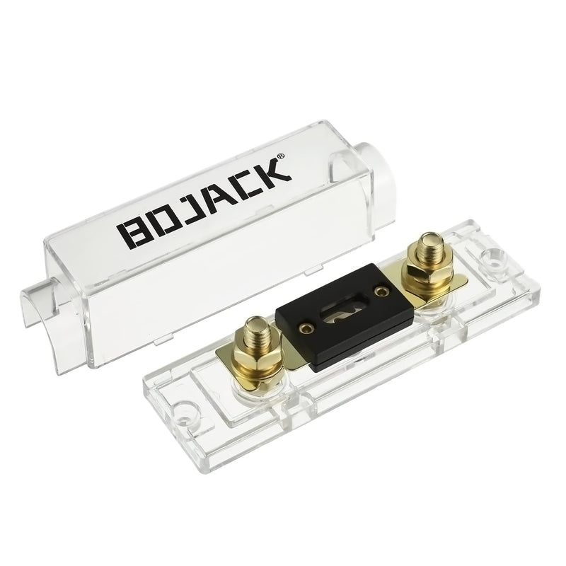 BOJACK 2 PCS. 200A ANL fuse holder and 2 PCS. 200 Amp 32 VDC ANL fuses for audio and video systems