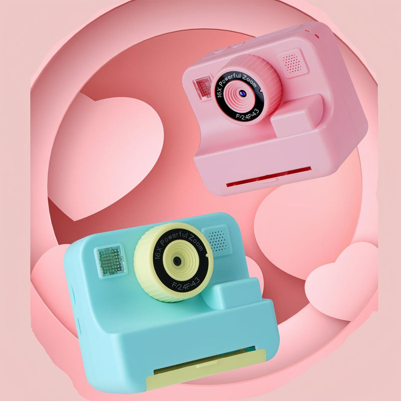 Instant Print Camera for Kids with 1080P HD & Photo Printing | Portable Digital Camera Toy for Ages 3-12 Years Children days's Gift,Birthday Includes 32GB SD Card (Green) Green
