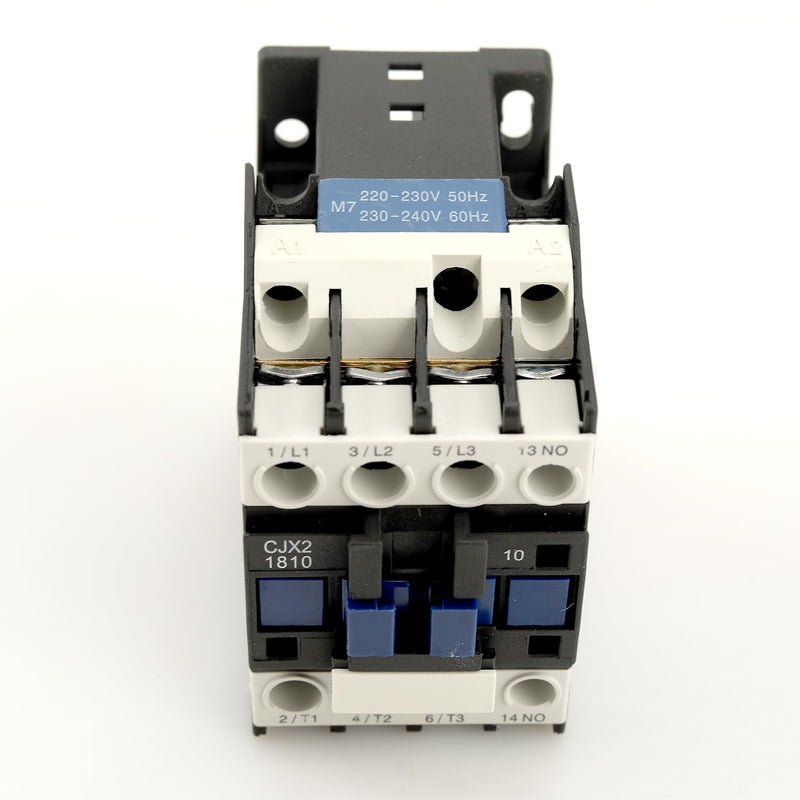 AC Contactor CJX2-1810 Power Contactor, 220V 50/60Hz, 18A 380V, 3-Pin AC Contactor, 220V Uimp 6KV