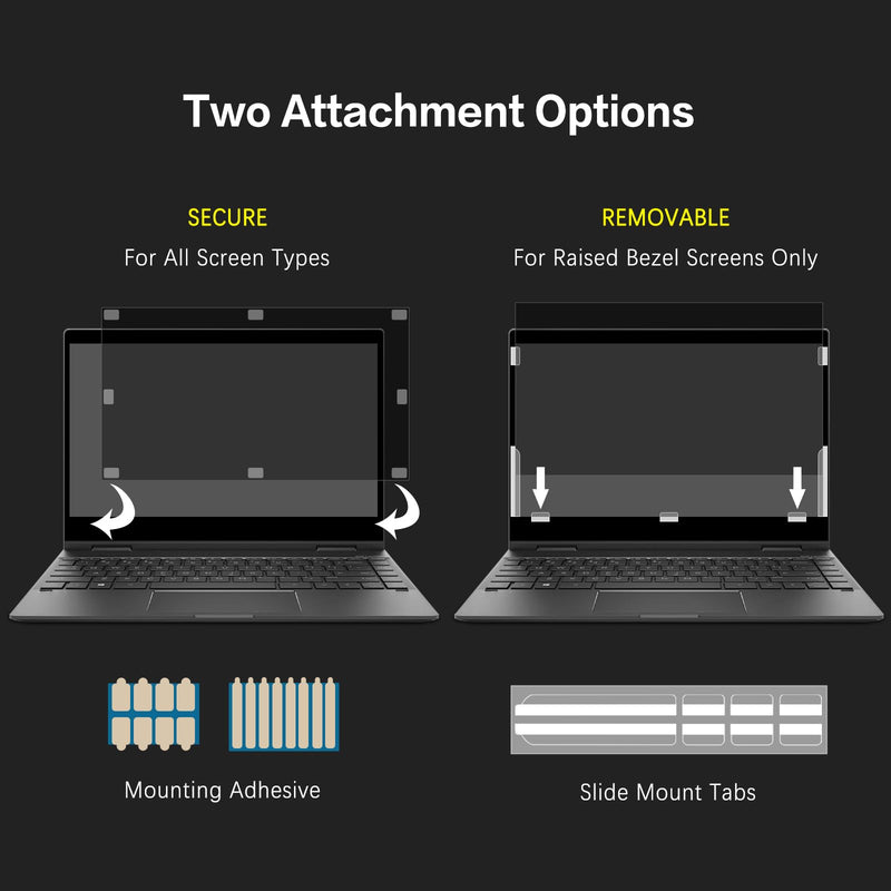 Laptop Privacy Screen 15.6 Inch 16:9 Aspect Ratio, Laptop Screen Privacy Shield Compatible With Lenovo Hp Dell Acer Asus Thinkpad Envy Xps, Removable Anti Glare Blue Light Computer Filter Protector Laptop 15.6 Inch 16:9