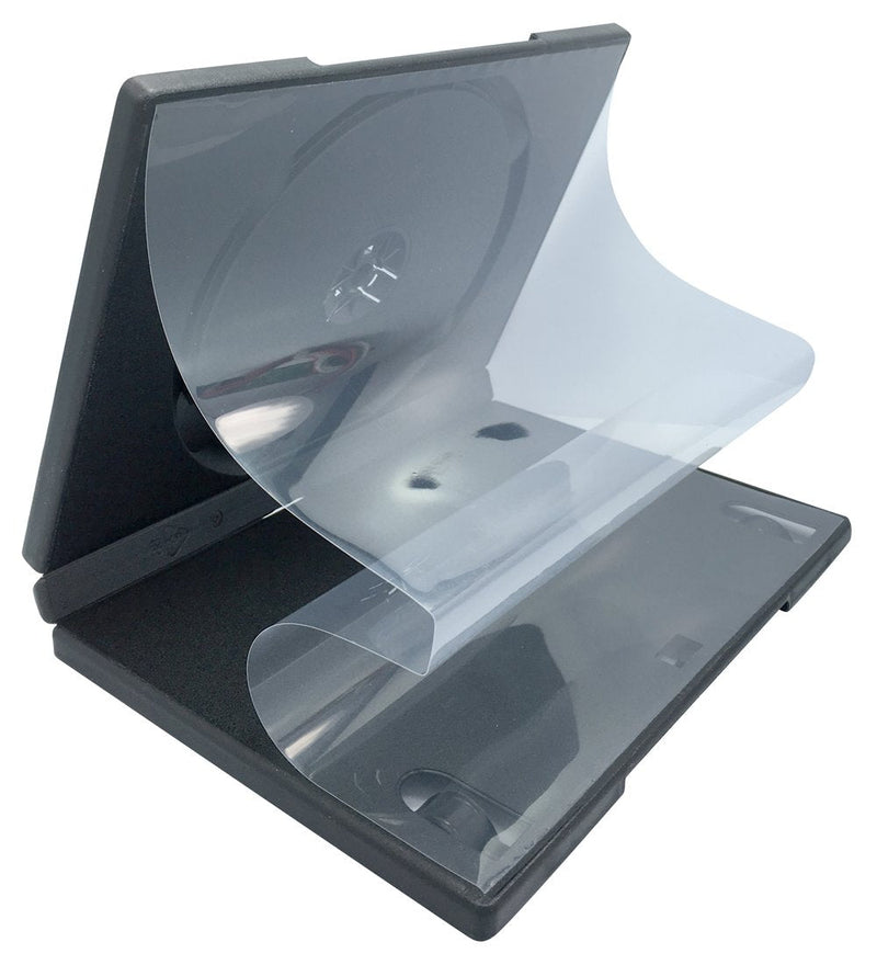 CheckOutStore (10) Premium Standard Single 1-Disc DVD Cases 14mm (Black) 10 Units Black