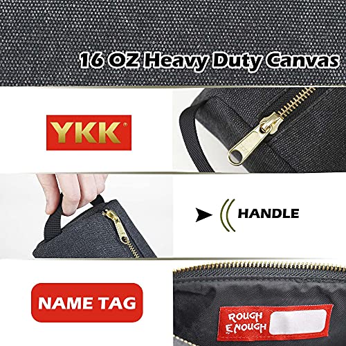 Rough Enough Small Tool Bag Pouch Portable Tool Box Small Parts Organizer with Zipper Handle