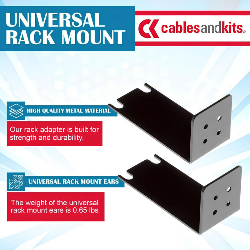 Cables and Kits - 1RU Rack Mount Kit - 8 Port - 1U Metal Ears Compatible with Cisco SF300 and SG300 19" Series - Ideal for Servers, Network Equipment and IT environments
