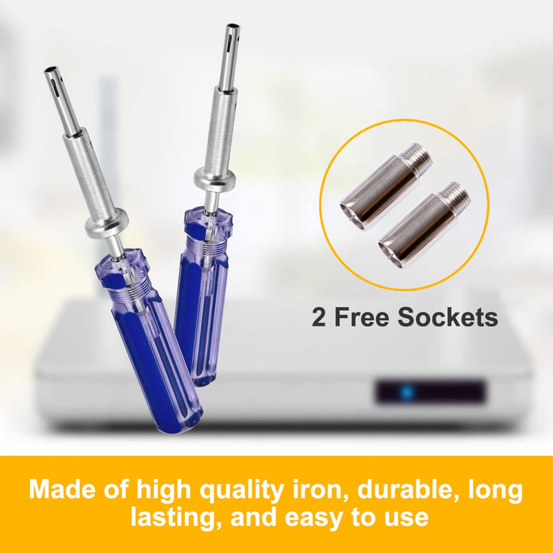 7 Inch Terminator TV Tool LTT-7 GTT-7 CATV Cable Locking Terminator Tool - Coax/Coaxial Cable terminator Tool Bump Key for TV Boxes Cable Blue